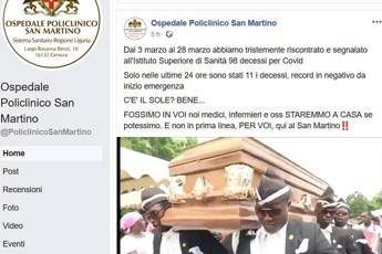 'Ballo della bara' su social Policlinico, il web protesta 'Ballo della bara' su social Policlinico, il web protesta