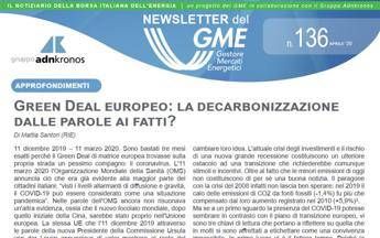 Energia, online nuovo numero newsletter Gme Energia, online nuovo numero newsletter Gme