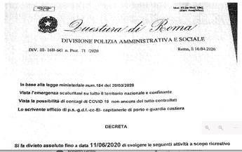 Coronavirus, Polizia mette in guardia: Falso il documento online su divieto balneare Coronavirus, Polizia mette in guardia: Falso il documento online su divieto balneare