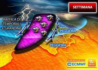 Meteo, arriva il maltempo: temporali e grandine