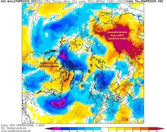 Temperature record, al Polo Nord +20°C rispetto alle medie