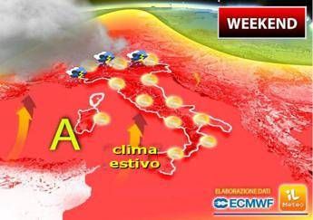 Meteo, caldo africano nel weekend