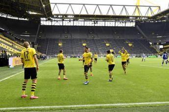 Bundesliga, gol di Haaland senza abbracci: riparte il calcio post-covid