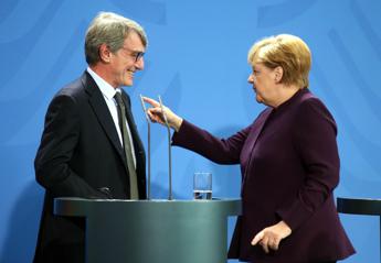 Sassoli vede Merkel: Presidenza tedesca darà impulso a Ue
