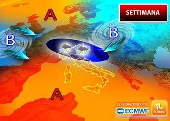 Meteo, arriva il maltempo e temperature giù