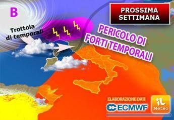 Meteo, pioggia e grandine per iniziare settimana