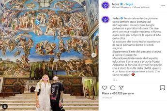 Foto Nella Cappella Sistina Critiche Sui Ferragnez