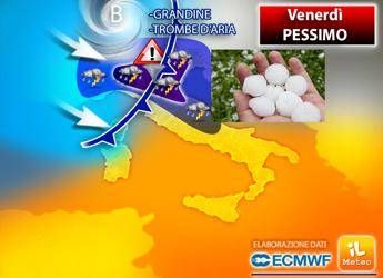 Meteo, arriva il maltempo: pioggia e grandine al Nord