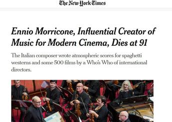 Morricone, dal New York Times ad Al Jazeera la stampa internazionale ricorda il Maestro