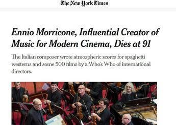 Morricone, dal New York Times ad Al Jazeera la stampa internazionale ricorda il Maestro