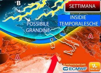 Meteo, clima meno caldo e rischio temporali Meteo, clima meno caldo e rischio temporali