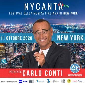 Carlo Conti presenta 'NYCanta', Festival della musica italiana di New York Carlo Conti presenta 'NYCanta', Festival della musica italiana di New York