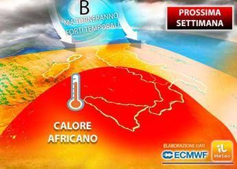 Meteo, da lunedì caldo africano ma tornano violenti temporali