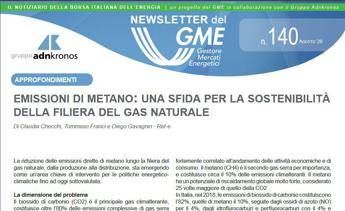 Energia, è online la nuova newsletter Gme Energia, è online la nuova newsletter Gme
