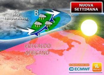Temporali fino a martedì, poi cambia tutto Temporali fino a martedì, poi cambia tutto