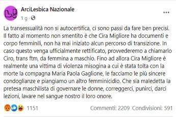 Si chiama Cira, bufera su ArciLesbica Nazionale Si chiama Cira, bufera su ArciLesbica Nazionale