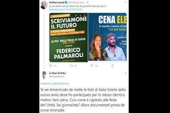 Scanzi vs Osho, duello social Scanzi vs Osho, duello social