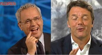Mentana-Renzi, siparietto sulla durata del governo Mentana-Renzi, siparietto sulla durata del governo