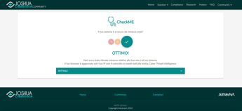 Cybersecurity, online e free CheckMe di Almaviva