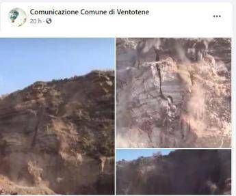 Frana a Ventotene, ci si aspetta altro crollo Frana a Ventotene, ci si aspetta altro crollo