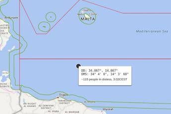 Migranti, Alarm Phone: 115 in pericolo al largo della Libia