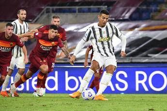 Ronaldo replica due volte a Veretout, Roma-Juventus 2-2 Ronaldo replica due volte a Veretout, Roma-Juventus 2-2