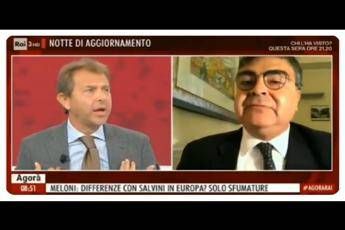 Fiano contro Giorgino, scintille ad Agorà Fiano contro Giorgino, scintille ad Agorà