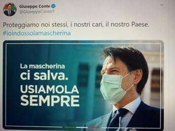 Campagna social Conte e ministri: #ioindossolamascherina