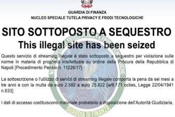 Streaming illegale, scatta maxi blitz: oscurati siti e canali Telegram