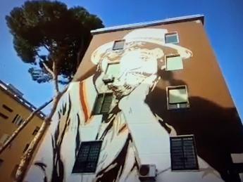 Proietti, Zingaretti svela murale in suo ricordo al Tufello