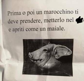 Marocchinate, intimidazione contro presidente Anvm: volantino con testa di maiale e minacce