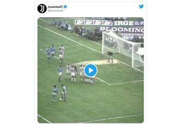 Maradona, l'omaggio della Juve sorprende Twitter Maradona, l'omaggio della Juve sorprende Twitter