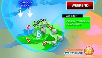 Capodanno e weekend con maltempo e neve: ecco dove