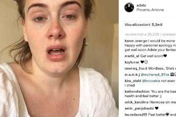 Mi spiace, ho il raffreddore, Adele annulla il concerto /Video Mi spiace, ho il raffreddore, Adele annulla il concerto /Video