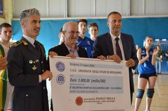 Università di Bergamo e Accademia Gdf in campo per beneficenza Università di Bergamo e Accademia Gdf in campo per beneficenza