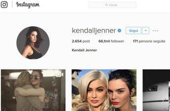 Nella top 10 delle modelle più social trionfa Kendall Jenner Nella top 10 delle modelle più social trionfa Kendall Jenner