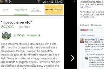 Vacanza con troppi disabili, che pacco, la recensione di un padre riceve la risposta che merita Vacanza con troppi disabili, che pacco, la recensione di un padre riceve la risposta che merita
