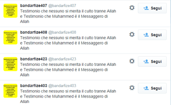 Proselitismo o spam? Su Twitter imperversa il misterioso Bandarfize che inneggia ad Allah Proselitismo o spam? Su Twitter imperversa il misterioso Bandarfize che inneggia ad Allah