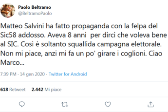 Salvini usa Simoncelli per fare propaganda