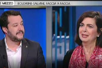 Boldrini-Salvini, faccia a faccia in tv Boldrini-Salvini, faccia a faccia in tv