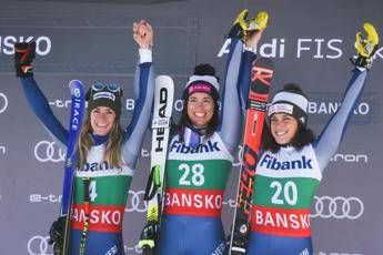 Azzurre storiche, tris in discesa femminile Azzurre storiche, tris in discesa femminile
