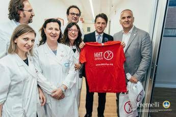 Conte al Centro Hht Gemelli, 'felici per sua visita' Conte al Centro Hht Gemelli, 'felici per sua visita'