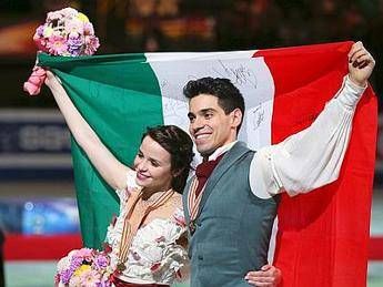 Pattinaggio, Cappellini-Lanotte oro mondiale nella danza. Kostner bronzo Pattinaggio, Cappellini-Lanotte oro mondiale nella danza. Kostner bronzo