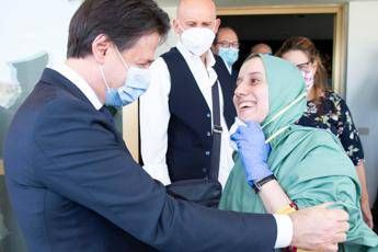 Silvia Romano, Conte: Suo sorriso boccata di ossigeno per il Paese Silvia Romano, Conte: Suo sorriso boccata di ossigeno per il Paese