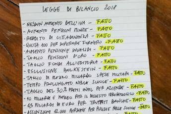 'Fatto!', Di Maio imita Berlusconi