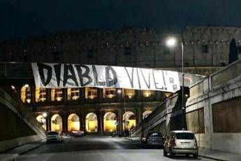 Lo striscione degli amici: Diablo vive Lo striscione degli amici: Diablo vive