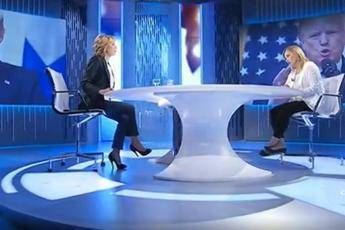 Meloni-Gruber, scintille a 'Otto e mezzo' Meloni-Gruber, scintille a 'Otto e mezzo'