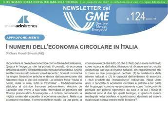 Energia, è online nuovo numero newsletter Gme Energia, è online nuovo numero newsletter Gme