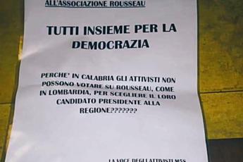 Calabria, militanti M5S: Candidato si voti su Rousseau