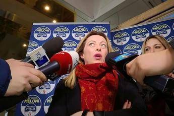 Meloni: Se si apre crisi, si può votare a maggio Meloni: Se si apre crisi, si può votare a maggio